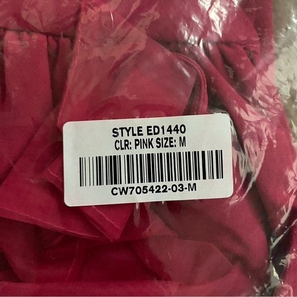 Lulu's | What a Gift Hot Pink Bow Strap Midi Dress Size Medium - Picture 6 of 6